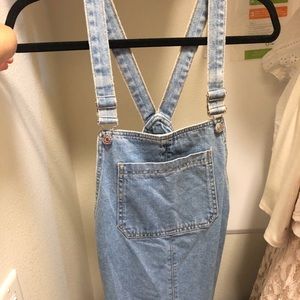 Topshop overall dress